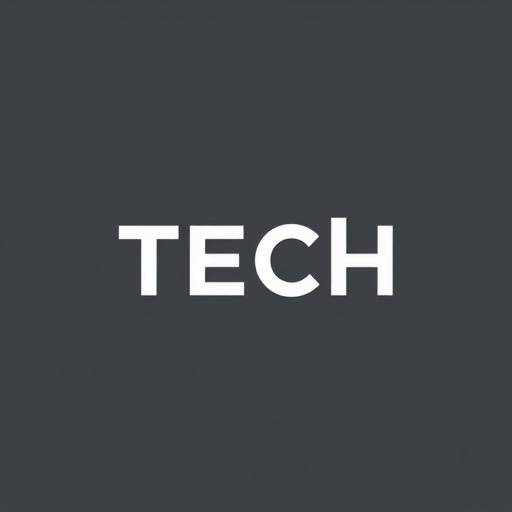 A modern and minimalist logo design for a tech company, featuring a clean typeface and abstract icon.