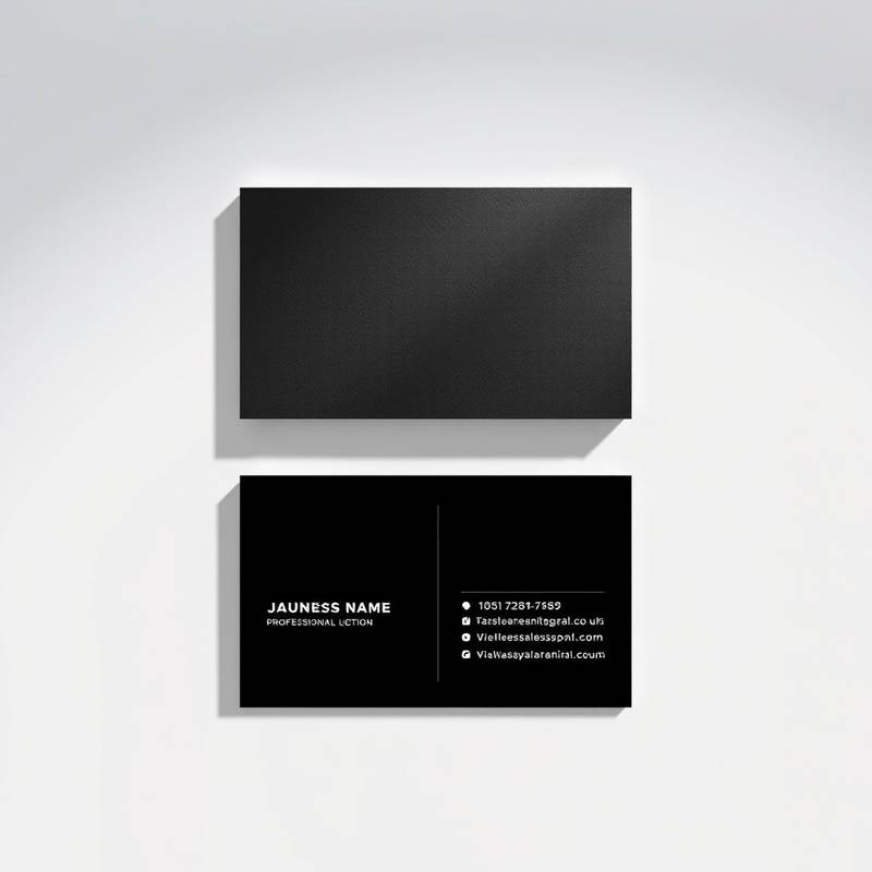 A professional looking business card.