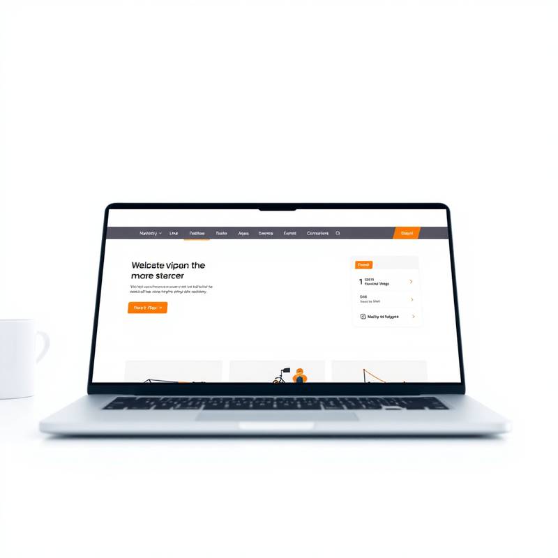A screenshot of a modern, responsive website design on a laptop screen, highlighting the user-friendly interface and visual appeal created by Aurora Creative Studio's web developers.
